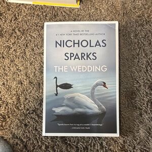 Nicholas Sparks "The Wedding" Paperback Book - Blue & White Cover